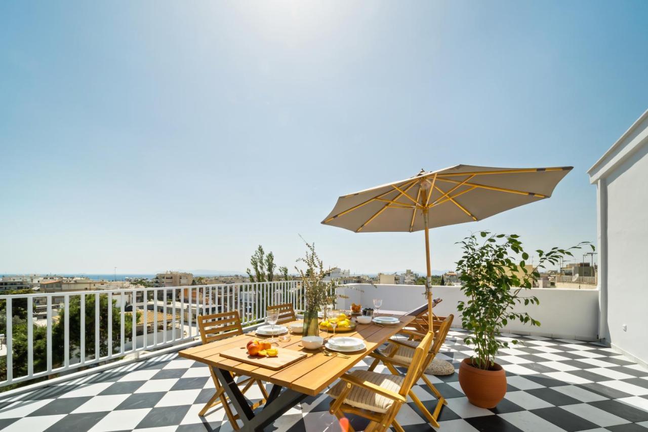 Luxurious Apartment With Big Sea View Terrace - Central Location Ateny Zewnętrze zdjęcie